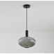 Canada 1 Light 12 inch Black and Antique Gold Pendant Ceiling Light